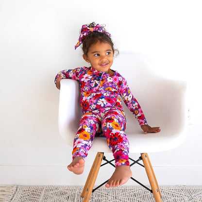 Kaia Ruffle Kids Bamboo Pajama Set