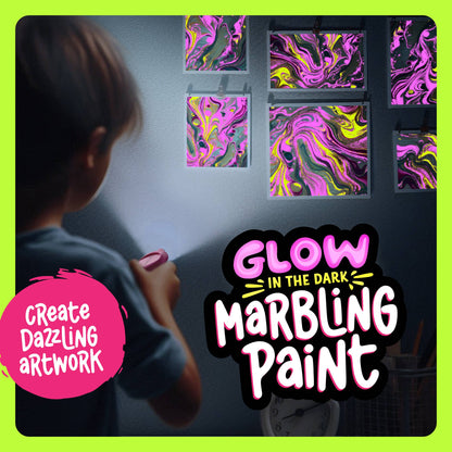 Glow in The Dark Marble Paint Kit