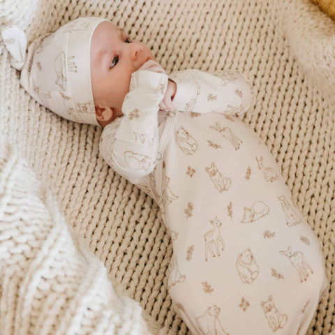 Newborn Knotted Gown - Dylan