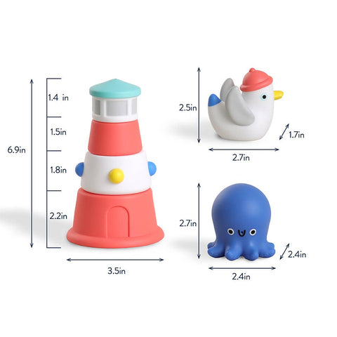 Itzy Stack & Squirt™ - Bath & Water Toy