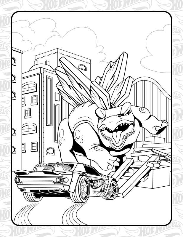 Hot Wheels: Giant Coloring Book