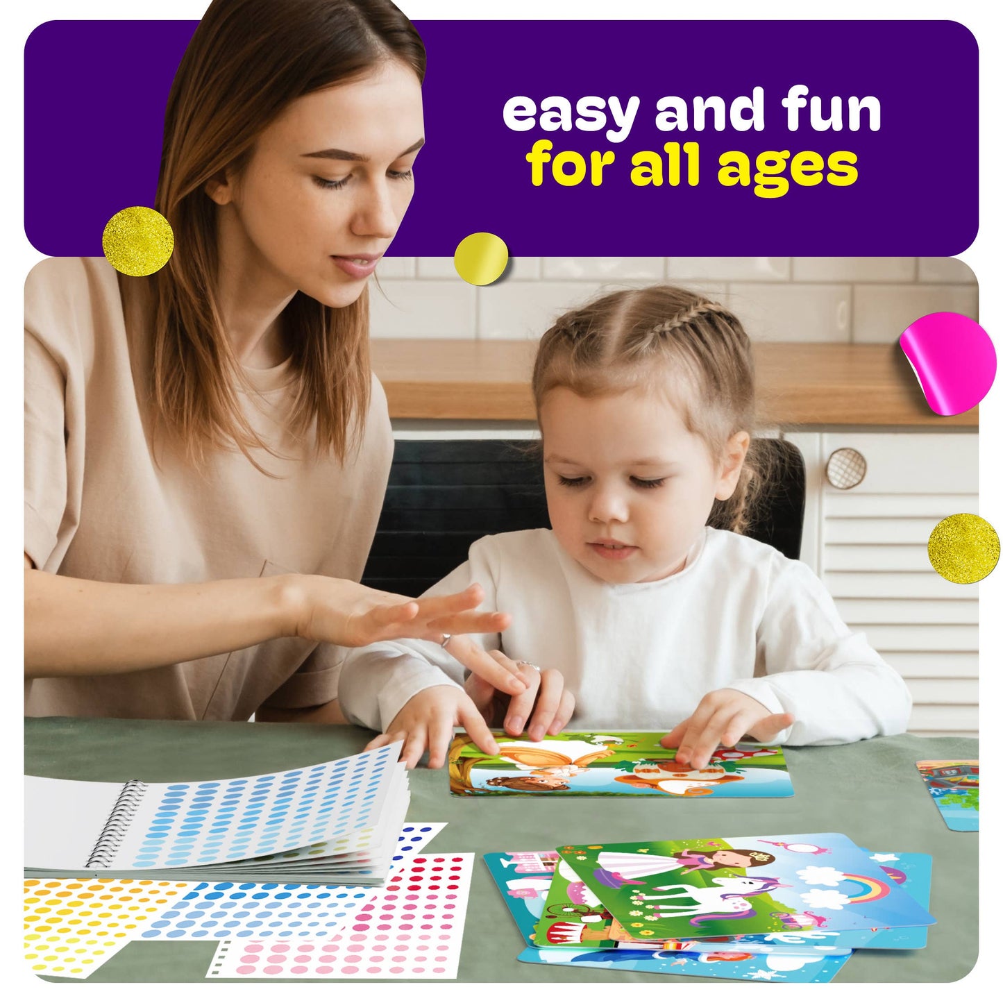 Mess-Free Dot Sticker Art Kit