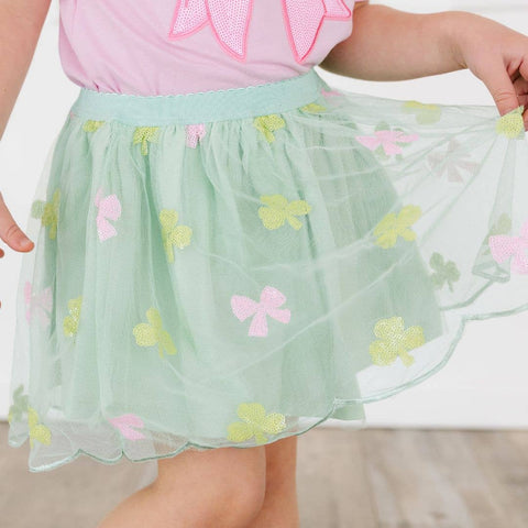 Sweet Shamrock Sequin Tutu Skirt