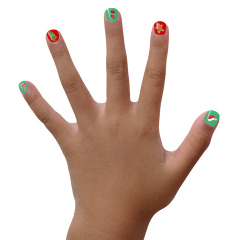 Christmas Cutie Nail Stickers for Kids
