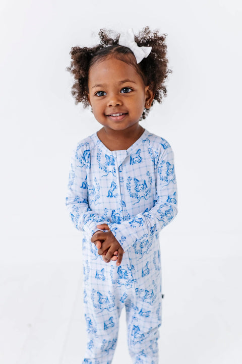 Blue Pony Club Convertible Footie