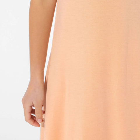 Sleeveless Bamboo Dress - Peach Fuzz