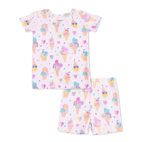 Loungewear Short Set - Ice Cream Fun Crew