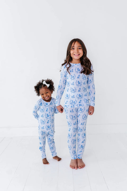 Blue Pony Club Convertible Footie