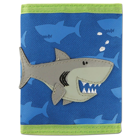 Kids Tri-Fold Wallet - Grey Shark