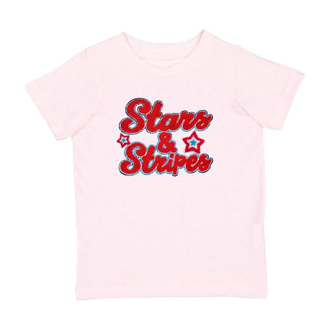 Stars & Stripes Patch Kids T-Shirt