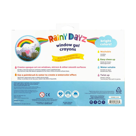 Rainy Days Window Gel Crayons