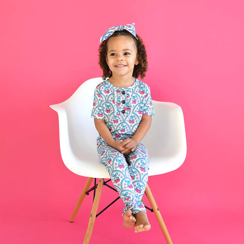 Cherry Bamboo Girls Lounge Set