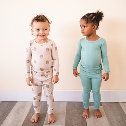 Teddy Bear Toddler 2-Piece Bamboo Pajama Set