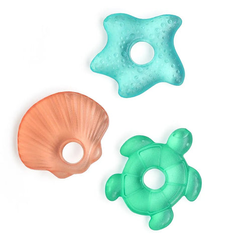 Cutie Coolers™ (3-pack) Water Filled Teethers - Seaside