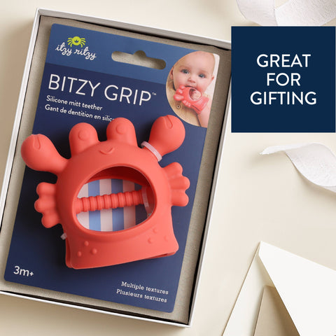 Bitzy Grip™ Hand Teether - Crab
