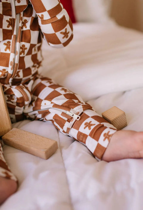 Zippy Bamboo Baby Pajama in Gingerbread