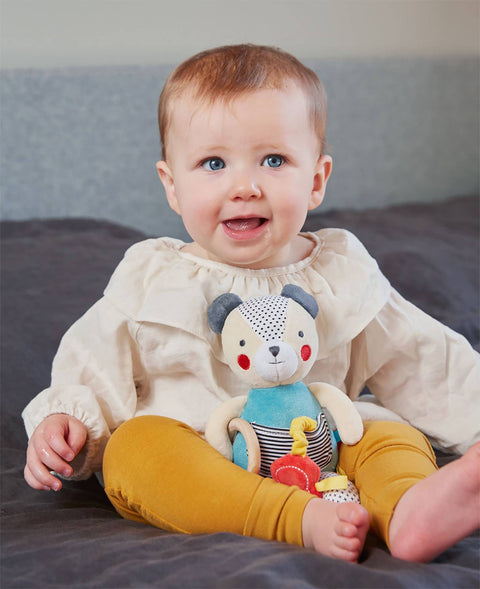 Organic Busy Bear Activity Plush Toy for Babies