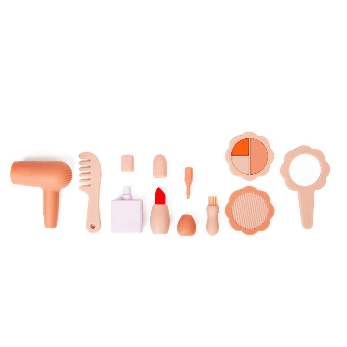 Kids Pretend Play Silicone Makeup Playset