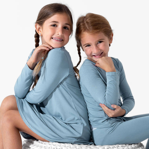 Girls' Long Sleeve Bamboo Dress/Nightgown - Oasis