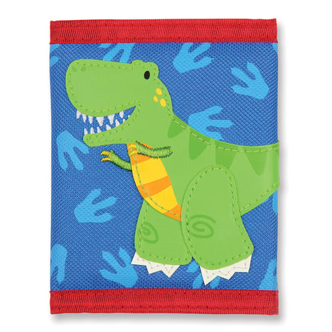 Kids Tri-Fold Wallet -  Blue Flower