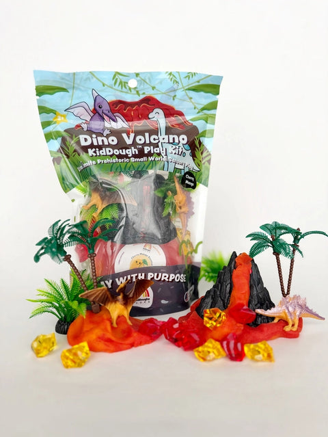 Dino Volcano KidDough Play Kit | Cherry Mango Scented