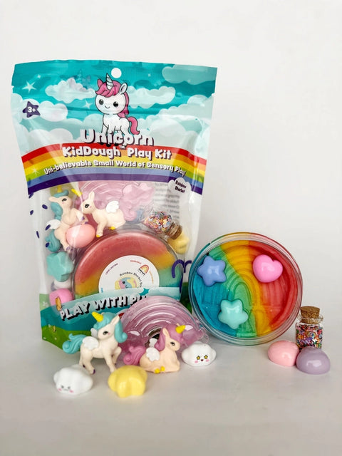 Unicorn KidDough Play Kit | Rainbow Sherbet Scented