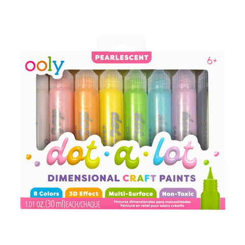 Dot-A-Lot: Dimensional Craft Paint - Pearlescent (Set of 8)
