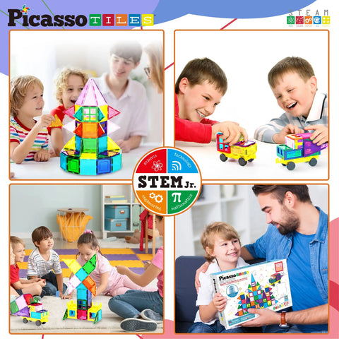 Magnetic Tile Building Block Set (101 Pieces)