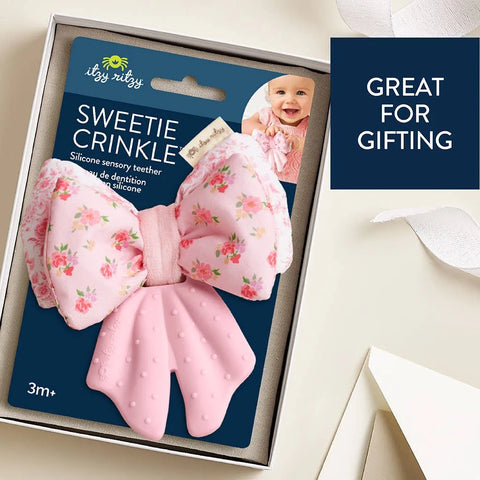Sweetie Crinkle™ Sensory Toy & Teether - Bow
