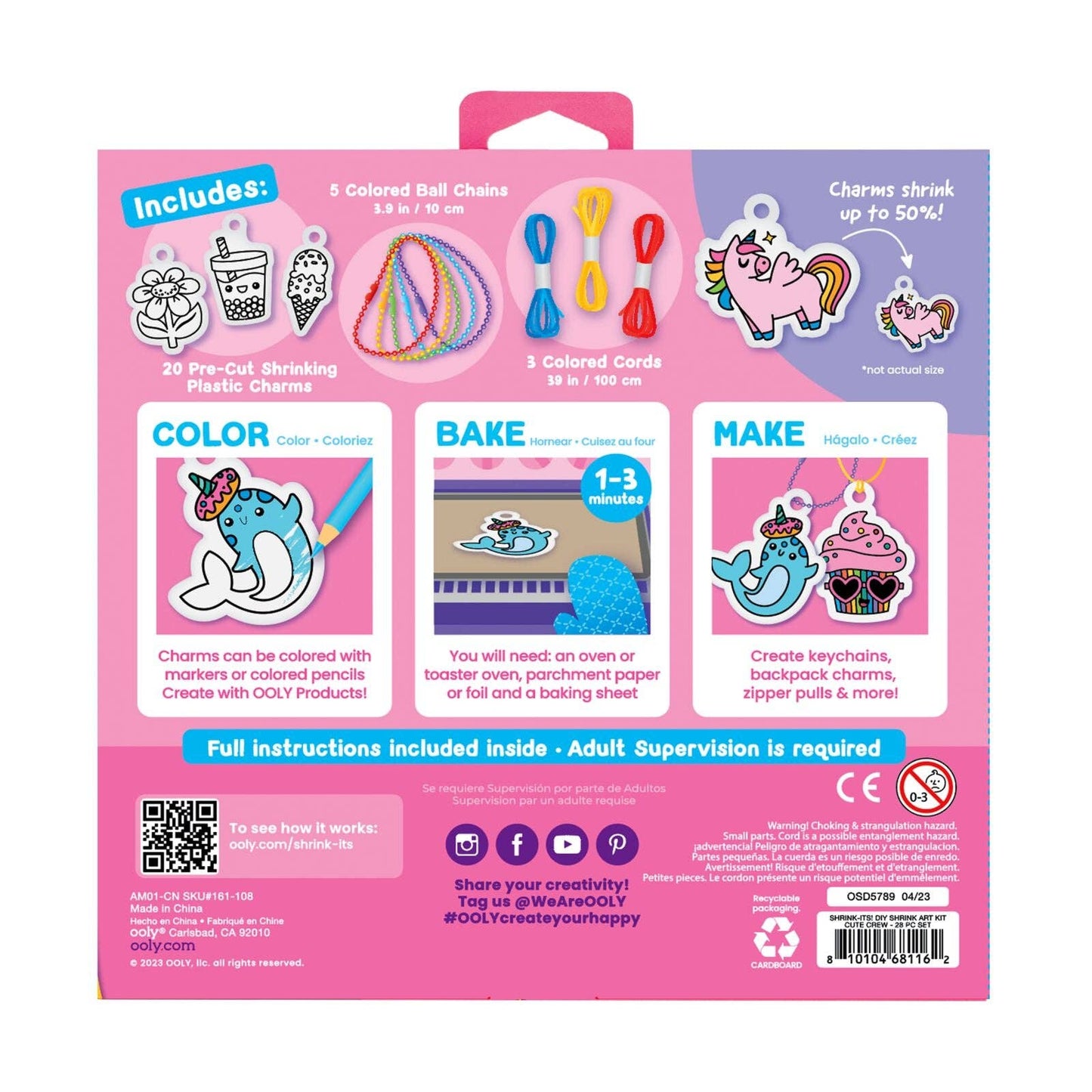 Shrink-Its! D.I.Y. Shrink Art Kit: Cute Crew