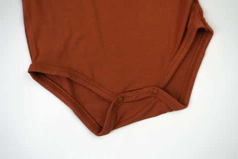Short Sleeve Bodysuit | Pecan