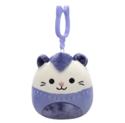 Squishmallow Clip Blanche Opossum Velvet