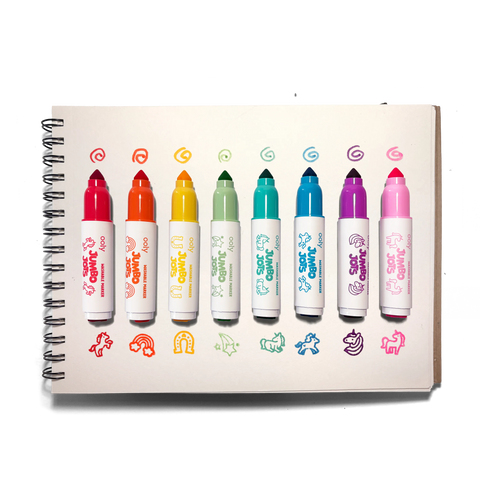 Jumbo Jots Dual Tip Unicorn Stamp Markers