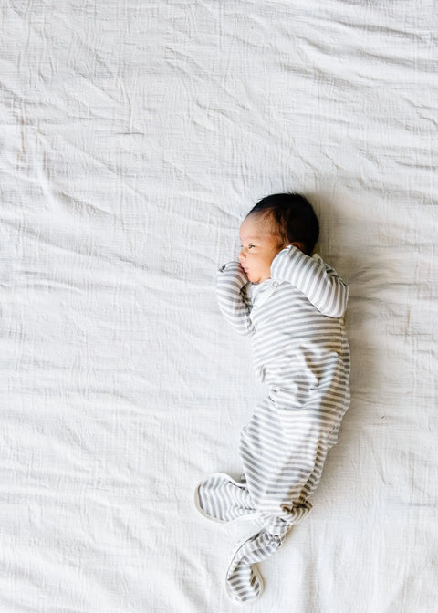 Newborn Knotted Gown - Everest