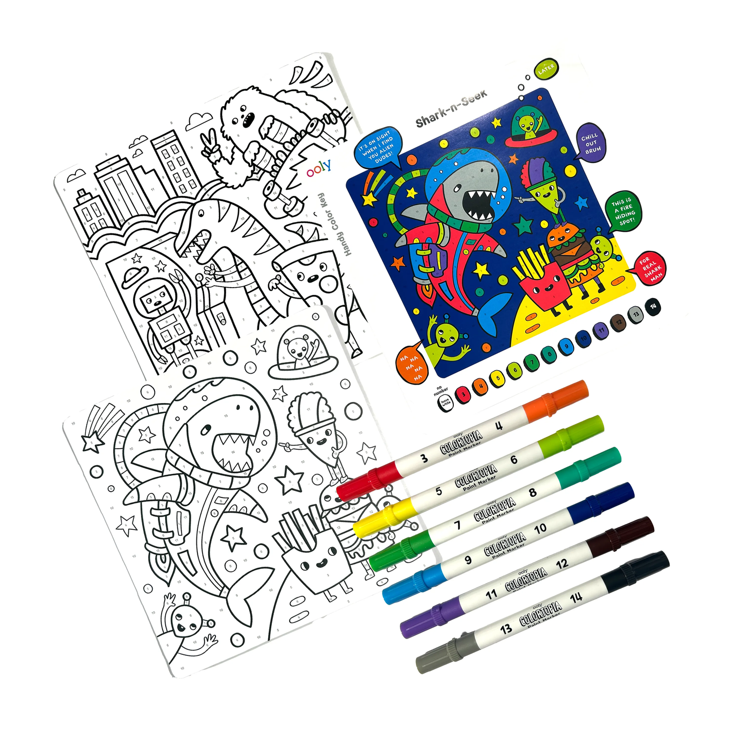 Colortopia Paint Marker By Number Kit: Epic Adventure