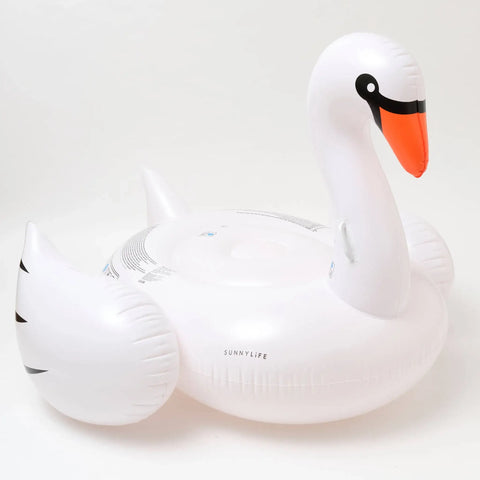Luxe Ride-On Swan Inflatable Pool Float