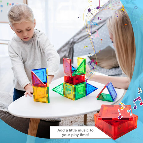 Music Box Magnetic Tile Building Set (20 Pieces)