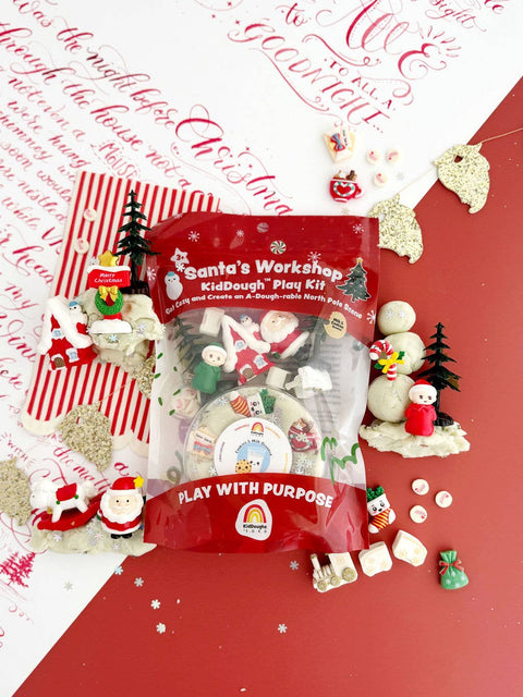 Santa's Workshop KidDough Play Kit | Milk & Cookies Scented