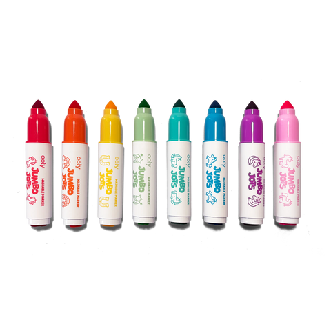 Jumbo Jots Dual Tip Unicorn Stamp Markers