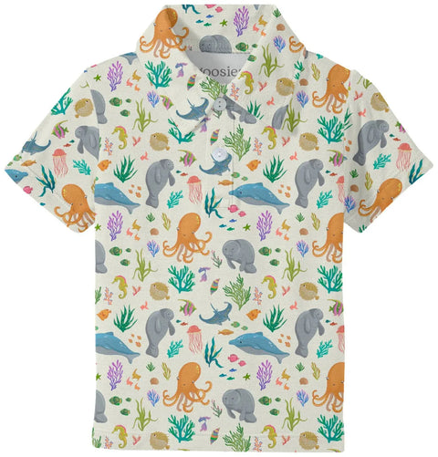 Ocean Friends Short Sleeve Polo Shirt