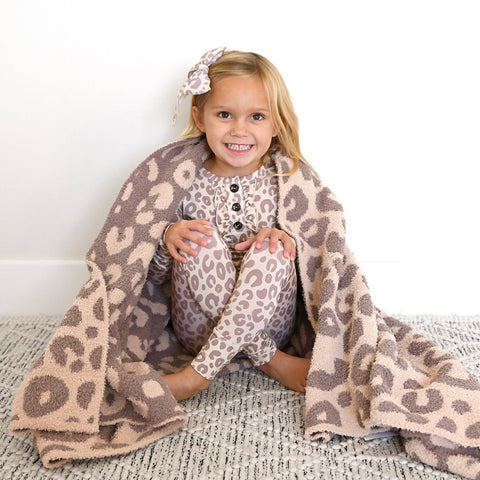 Amari Leopard Ruffle Bamboo Pajama Set