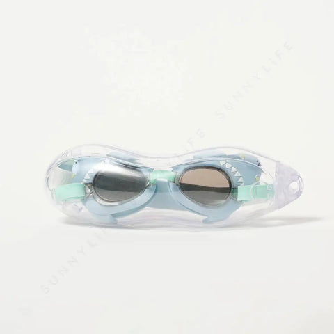 Swim Goggles - Salty the Shark Aqua