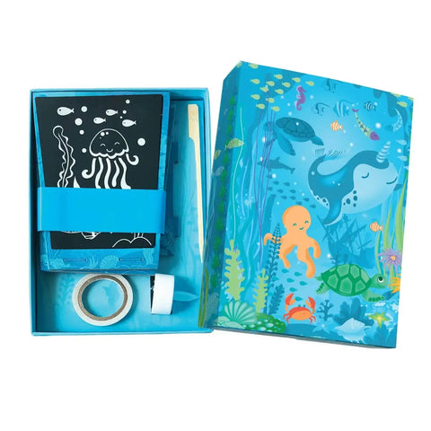 Totally Twilight Sea Life Lantern Scratch Art Set
