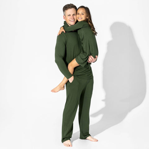 Girls' Long Sleeve Bamboo Dress/Nightgown - Evergreen