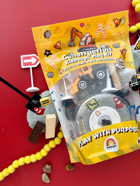 Construction KidDough Play Kit | Cookies & Cream Scented