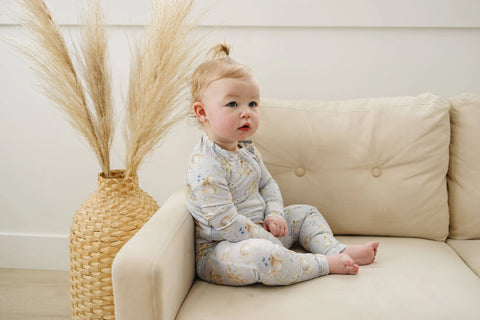 Bunny Blossoms Bamboo Zippy Romper