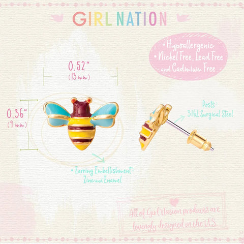 Cutie Stud Earrings | Buzzing Bee