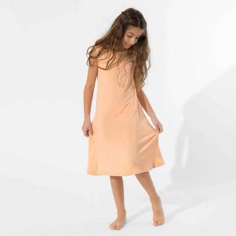 Sleeveless Bamboo Dress - Peach Fuzz