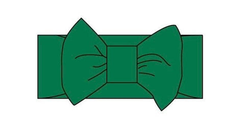 Classic Green Baby Bow
