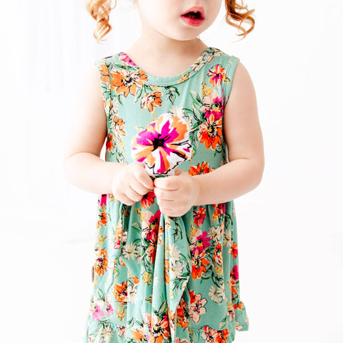 Retro Flower Child Bamboo Snuggle Lovey